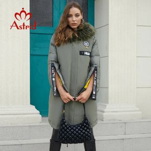 Astrid 2022 겨울 신착 여성 다운 재킷 모피 칼라 패션 스타일 후드 긴 겨울 코트 여성 AR-3022