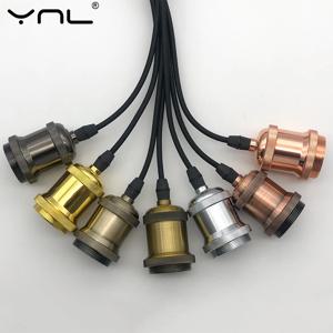 빈티지 레트로 에디슨 램프 E27 소켓 펜던트 조명 전구 소켓 나사베이스 알루미늄 라이트 산업 레트로 램프 홀더 피팅