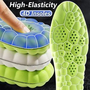 4D 마사지 안창 슈퍼 소프트 스포츠 신발 발용 깔창 러닝 바구니 신발 단독 아치 지원 정형 삽입물 남여