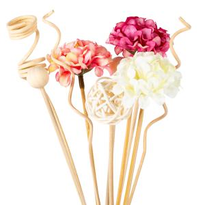새로운 10PCS 핑크 수국 꽃 등나무 스틱 Fireless 향수 리드 디퓨저 스틱 DIY 장식품 홈 장식