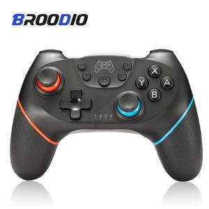 BROODIO 호환 Nintendo Switch 컨트롤러 Nintendo Switch Pro OLED 콘솔 제어 조이스틱 용 무선 블루투스 게임 패드