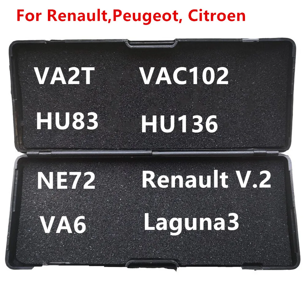 LiShi 2 in 1 VA2T VA2 HU83 NE72 VAC102 HU136 VA6 Renault V.2 Laguna3 자물쇠 제조공 도구 Renault,Citroen Peugeot 자동차 키