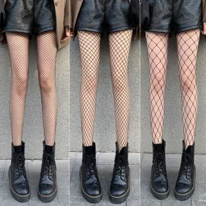 뜨거운 판매 여름 로리타 Fishnet 바디 스타킹 물고기 그물 팬티 스타킹 메쉬 나일론 스타킹 란제리 피부 JK Fishnet 허리 양말