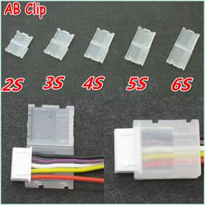 20 개/몫 2S 3S 4S 5S 6S JST-XH 밸런스드 헤드 보호 밸런스 플러그 세이버 AB 클립 Rc Lipo 배터리 용