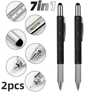 태블릿 전화 용 2pcs 7 in 1 스타일러스 펜, 안드로이드 iOS 화면 용 터치 펜, iPad 용 태블릿 펜 Xiaomi Samsung Apple Pencil