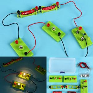 기본 회로 전기 학습 키트, DIY 물리학 어린이 교육 수동 장난감, STEM 실험, 실습 능력 도구 선물
