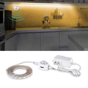 1-5m PIR 모션 센서 LED 스트립 조명 IP65 방수 DC 12V 다이오드 테이프 자동 켜기/끄기 계단 옷장 옷장 주방 조명
