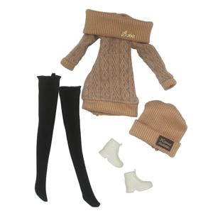 30cm 얇은 인형 옷 데일리 캐주얼 스웨터 4 Pcs 정장 소녀 DIY 드레스 장난감 인형 액세서리