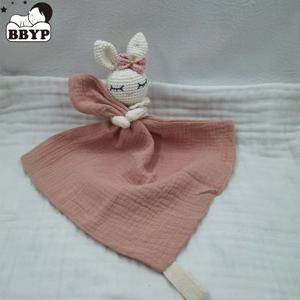 아기 노리개 달래기 수건 턱받이 부드러운 토끼 곰 사자 잠자는 인형 Teether 유아 편안한 잠자는 간호 포옹 Doudou