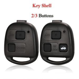 Jingyuqin 원격 스마트 자동차 키 쉘 Lexus RX300 ES300 LS400 GX460 For Toyota Corolla Camry RAV4 2/3 버튼 케이스 Fob 커버