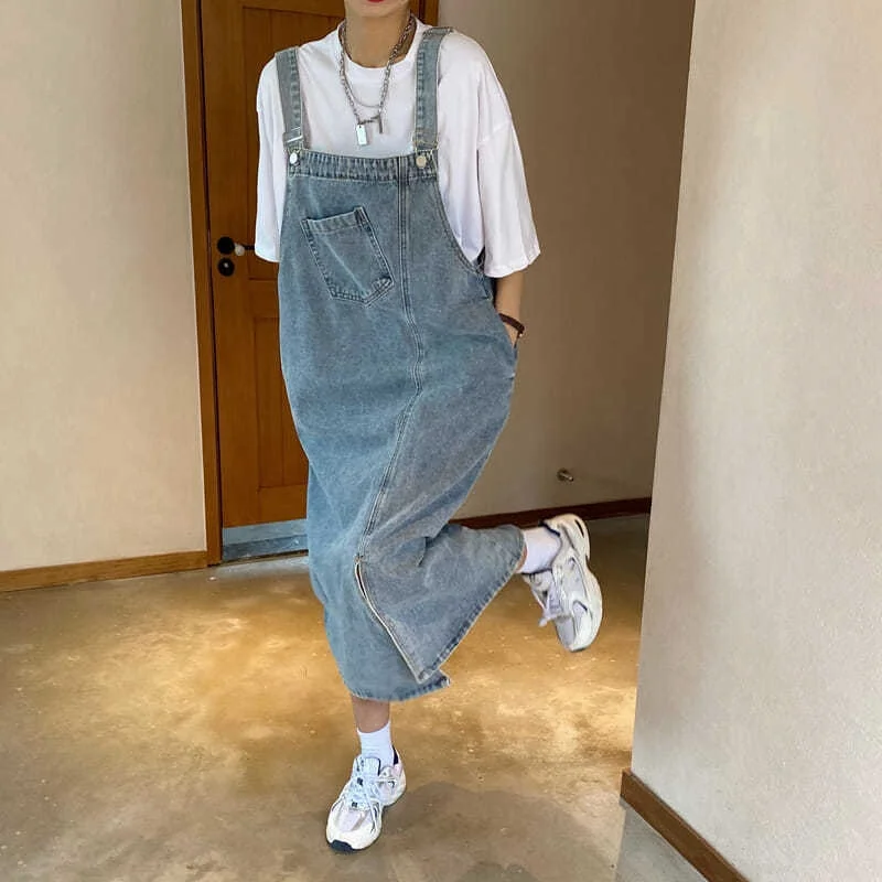 봄 여름 데님 전체 드레스 여성 민소매 청바지 드레스 패션 여성 솔리드 슬립 캐주얼 루즈 스파게티 스트랩 드레스