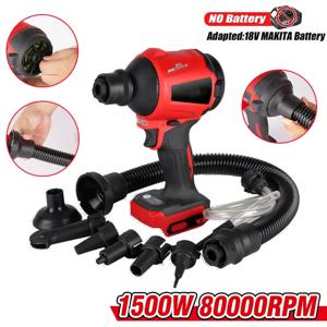 브러시리스 송풍기 1500W 80000RPM 다기능 팽창기 Makita 18v 배터리 용 진공 무선 먼지 송풍기 먼지 청소기