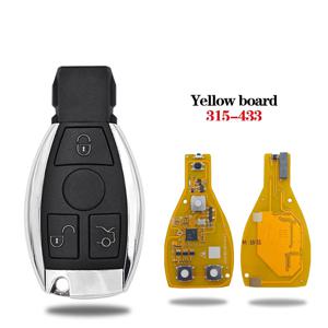 5pcs Xhorse VVDI BE 키 프로 3/4 버튼 원격 자동차 키 메르세데스 벤츠 V3.2 PCB 노란색 개선 버전 스마트 315MHz/433MHz