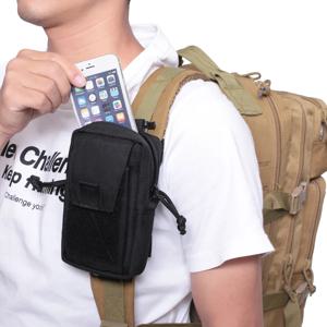 Molle 배낭 스트랩 가방 전화 홀더 야외 스포츠 러닝 액세서리 사냥 EDC 도구 허리 주머니