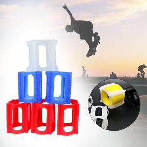 초보자를위한 4 개/대 스케이트 보드 휠 커버 돌고래 점프 유물 리테이너 휠 잠금 트레이너 스케이트 보드 보조