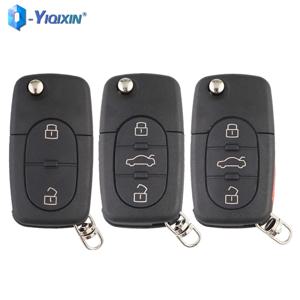 YIQIXIN 원격 자동차 키 쉘 아우디 A2 A3 A4 A6 A8 TT B5 RS4 Quattr 1994 1995 1996 1997 1998 1999 2000 2001 2002 케이스 커버