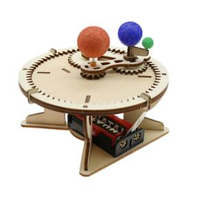 Trisphere 태양 지구 달 행성 태양계 모델 어린이 DIY 과학 장난감 교육 과학 실험 키트