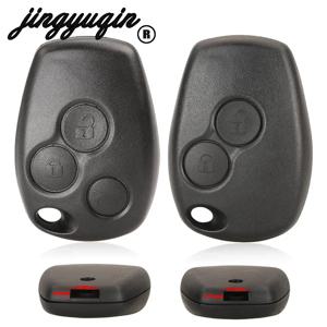 Jingyuqin 2/3 버튼 Renault Dacia Modus Clio 3 Twingo Kangoo 2 Fob 용 원격 자동차 키 쉘 커버 케이스 스타일링