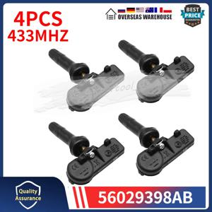 4PCS 타이어 압력 모니터 센서 56029398 AB 68241067 AA 크라이슬러 보이저 닷지 듀랑고 지프 그랜드 체로키 피아트 433MHZ TPMS