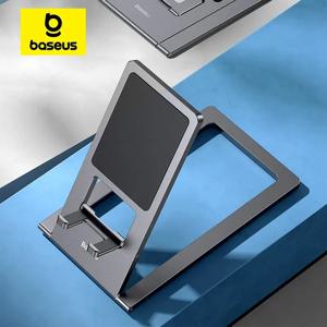 Baseus 태블릿 스탠드 iPad Pro 12.9 11 알루미늄 접이식 데스크탑 태블릿 홀더 조정 가능한 노트북 휴대 전화 노트북 지원