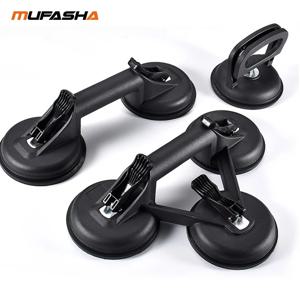 MUFASHA 20-75kg 알루미늄 합금 흡입 컵 싱글/더블/트리플 클로 진공 리프터 자동차 수리 도구 유리 타일 빨판