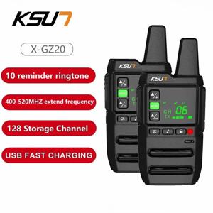 KSUT GZ20 워키 토키 2 PCS 포함 UHF 라디오 Comumicador 라디오 방송국 수신기 캠핑 바 호텔 용 휴대용 무선 세트