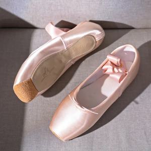 여성 발레 댄스 신발 어린이 및 성인 발레 Pointe 신발 전문 리본 신발 여성 Zapatos Mujer 스니커즈 소녀