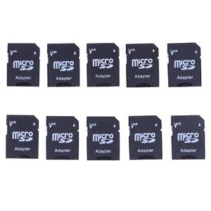 10 Pcs 마이크로 SD TransFlash TF SD SDHC 메모리 카드 어댑터 변환기 전화 컴퓨터 내부 저장 장치 용 태블릿 메모리 스틱