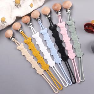 아기 젖꼭지 클립 실리콘 젖꼭지 홀더 (일체형 디자인 포함) BPA 무료, Teether 장난감 용 클립이있는 젖꼭지 체인