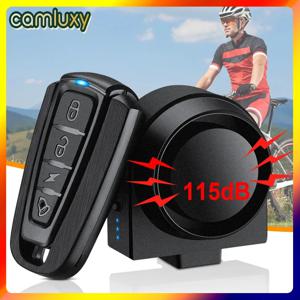 Camluxy 무선 자전거 진동 경보 방수 USB 충전 원격 제어 오토바이 전기 자전거 보안 도난 경보기