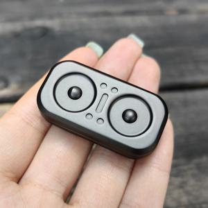 올빼미 푸시 슬라이더 Fidget 슬라이더 장난감 성인 금속 Fidget 장난감 손가락 푸시 스핀 동전 감압 장난감 EDC 기어 햅틱 슬라이더 선물