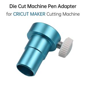CRICUT JOY 커팅 머신 용 3pcs 커팅 매트 6.5x4.5in이있는 다이 컷 머신 펜 어댑터 8mm 직경 용 합금 펜 홀더