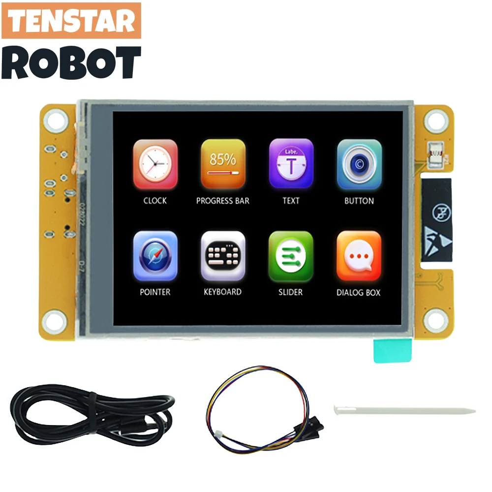 TENSTAR ESP32 개발 보드, 2.8인치 LCD LVGL WIFI 및 Bluetooth 240*320 스마트 디스플레이 화면 TFT 모듈, 터치 WROOM 포함