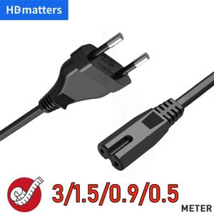 EU 전원 코드 유럽 전원 코드 EU 무극성 IEC-320-C7 - CEE 7/16 DJI Mavic Air 2/2S PS4 PS5 Xbox TV용 AC 전원 케이블