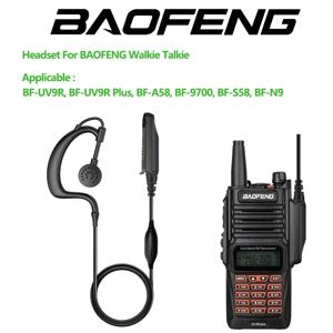 Baofeng 방수 워키 토키 양방향 라디오 UV-9R Eear 후크 PTT 마이크 헤드셋 UV9R Pro UV-82WP UV-9R PLUS BF-9700 UV-XR