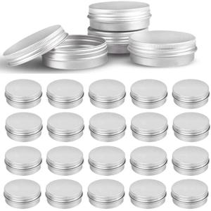 10Pcs 5g 10g 15g 20g 30g 50g 빈 실버 알루미늄 통 캔 스크류 탑 라운드 캔들 스파이스 통 캔 스크류 뚜껑 컨테이너