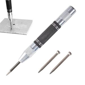 바늘과 3pcs 자동 센터 펀치 조정 가능한 스프링로드 금속 목공 펀치 금속 나무 유리에 대 한 금속 드릴 도구