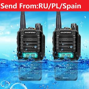 Baofeng-방수 워키토키, UV 9R Plus, Ham Radio, Cb Radio, FM 라디오가 포함된 Comunicador, 10W, 2Pcs