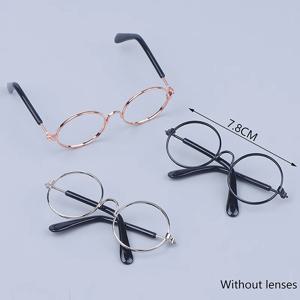 DIY 인형 드레싱 액세서리 고품질 20cm EXO 인형 안경 3 색 라운드 프레임 Lensless 안경 장난감 소형 안경
