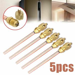 5PCS 에어컨 냉동 액세스 밸브 구리 튜브 충전 부품 홈 DIY 전동 공구 부품