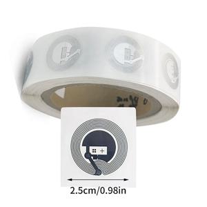아이폰 NFC 태그 NTAG 213 스티커13.56 MHZ 25mm 칩 유니버설 라벨 RFID 태그 및 모든 NFC 전화 144/504/888 바이트10 개
