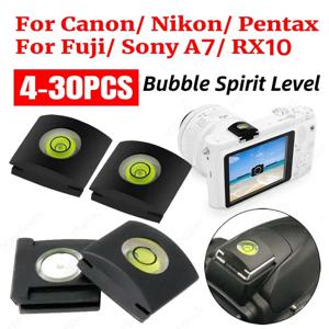 4 개/대 카메라 버블 스피릿 레벨 플래시 핫슈 보호기 커버 캡 Canon Nikon Pentax Sony A7/RX10 카메라 액세서리