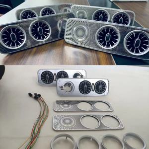 인테리어 지붕 LED 에어컨 터보 벤트 AC 콘센트 트림 메르세데스 벤츠 V 클래스 EQV Vito Viano Valente Metris W447 V250