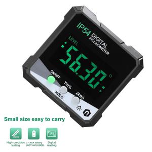IP54 4*90 °   디지털 경사계 LCD 각도 각도기 백라이트 각도기 경사계 단면 자기 전자 각도계