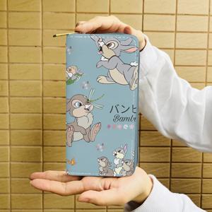 디즈니 Thumper Rabbit Bambi W5999 애니메이션 서류 가방 지갑 만화 지퍼 동전 가방 캐주얼 지갑 카드 보관 핸드백 선물