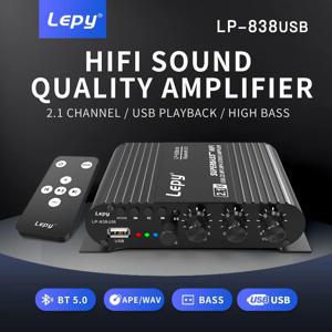 LEPY LP-838USB 2.1 채널 앰프 Bluetooth Hifi 12V 차량용 홈 앰프 지원 USB 무손실 음악 재생 디지털 오디오 Amplificador