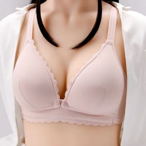 얇은 순수 코튼 출산 모유 수유 속옷은 임신 중 처진 부드럽고 편안한 여성용 브래지어를 수집합니다.