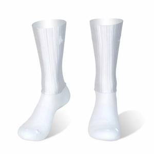 양말 에어로 안티 슬립 실리콘 여름 Whiteline 사이클링 양말 남성 자전거 스포츠 러닝 자전거 양말 Calcetines Ciclismo