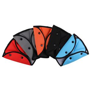 범용 자동차 안전 좌석 벨트 커버 부드러운 조절 삼각형 안전 좌석 벨트 패드 클립 보호 자동차 어린이를위한 목 방지 목