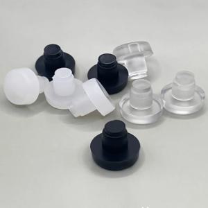 50Pcs 투명 검은 고무 충돌 방지 구멍 플러그 5mm 6mm 발 패드 패스너 나사 도어 범퍼 가구 액세서리